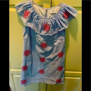 Cotton lined girls shift dress